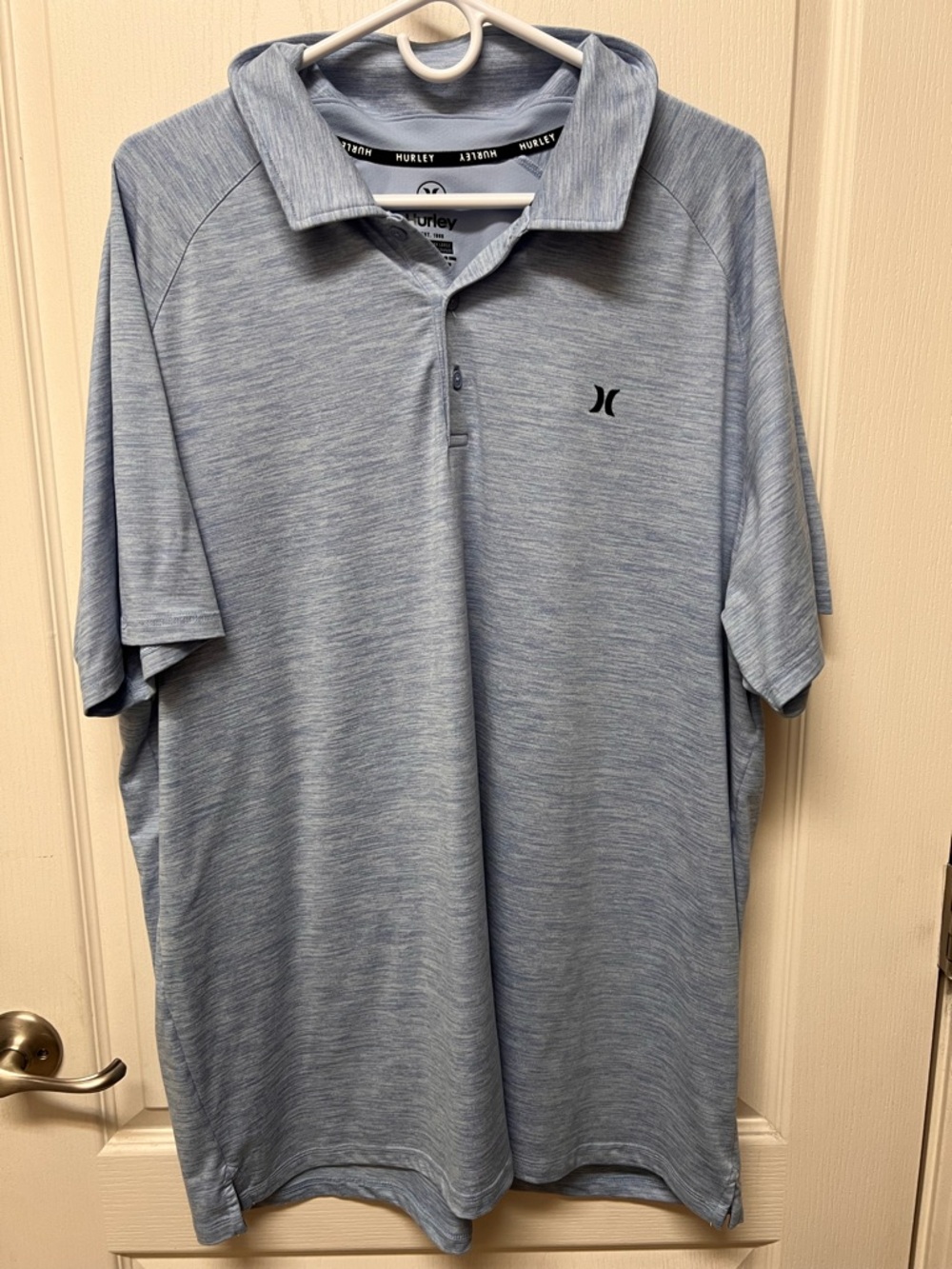 Hurley Men’s Heather Light Blue Performance Polo